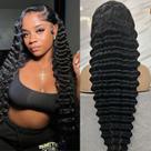 Peruca frontal de renda ALYOGA Deep Wave 13x6 200% de densidade natural Peruca frontal de renda ALYOGA Deep Wave 13x6 200% de densidade natural
