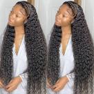Peruca frontal de renda Bangjazz Deep Wave 180% densidade 50 cm de cabelo humano Peruca frontal de renda Bangjazz Deep Wave 180% densidade 50 cm de cabelo humano