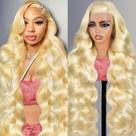 Peruca frontal de renda Kassamo 613 Body Wave 22" Human Hair 250 Density