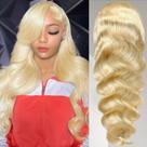 Peruca frontal de renda Loyom Blonde 613 Cabelo humano 66cm 200mL Peruca frontal de renda Loyom Blonde 613 Cabelo humano 66cm 200mL