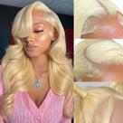 Peruca frontal de renda MARUOL 613 Body Wave Blonde 22" 200% de densidade Peruca frontal de renda MARUOL 613 Body Wave Blonde 22" 200% de densidade