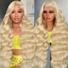 Peruca Frontal de Renda MIGURA 30cm - Loira 613 Body Wave 200 Densidade Peruca Frontal de Renda MIGURA 30cm - Loira 613 Body Wave 200 Densidade