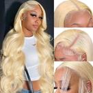 Peruca frontal de renda PUHPUH 30 polegadas 613 Body Wave Blonde Human Hair Peruca frontal de renda PUHPUH 30 polegadas 613 Body Wave Blonde Human Hair