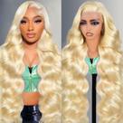 Peruca frontal de renda Shciyair 613 Cabelo humano 71 cm 200 de densidade Peruca frontal de renda Shciyair 613 Cabelo humano 71 cm 200 de densidade
