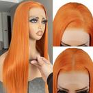 Peruca frontal de renda sintética BLL Ginger 26 polegadas laranja para mulheres Peruca frontal de renda sintética BLL Ginger 26 polegadas laranja para mulheres