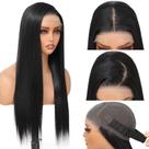 Peruca frontal de renda sintética TAGUO HD Lace, sem cola, 66 cm, preta natural Peruca frontal de renda sintética TAGUO HD Lace, sem cola, 66 cm, preta natural