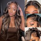 Peruca Frontal de Renda WXG 30cm - Balayage Highlight Ombre 1B/27
