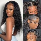Peruca frontal de renda Zumuer Deep Wave 13x6 HD Lace 22" 180% de densidade Peruca frontal de renda Zumuer Deep Wave 13x6 HD Lace 22" 180% de densidade