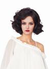 Peruca Gerulyss Short Brown Curly Synthetic para mulheres