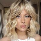 Peruca Getshow Short Light Blonde Bob sintética para mulheres