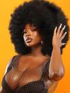 Peruca GKTineke Afro 35cm Afro Kinky Curly Sintético Cabelo Sintético
