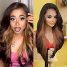 Peruca GLAM21USA Tastee HD Lace Front 13x6 71 cm de cabelo humano Peruca GLAM21USA Tastee HD Lace Front 13x6 71 cm de cabelo humano