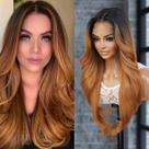 Peruca GLAM21USA Tastee HD Lace Front 13x6 71 cm, mistura de cabelo humano Peruca GLAM21USA Tastee HD Lace Front 13x6 71 cm, mistura de cabelo humano