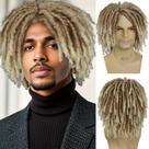 Peruca GNIMEGIL sintética Rasta Hair masculina Dreadlock Medium