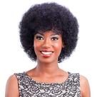 Peruca Hairyhme Afro Human Hair Kinky Curly Short 15cm Natural