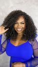 Peruca Half Wig Fibra Premium Lana com Mechas - 40cm