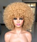 Peruca HIHOO Short Afro Kinky Curly para mulheres negras loiras