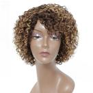 Peruca HUA Short Curly Human Hair P4/27/30 para mulheres negras Peruca HUA Short Curly Human Hair P4/27/30 para mulheres negras
