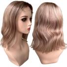 Peruca humana loira front lace 4x4 ombre hair luzes claras