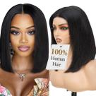 Peruca HWOwig 250 Density 12 polegadas 100% cabelo humano Bob