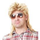 Peruca Kaneles Mullet para homens, fantasias dos anos 80, Fancy Party Blonde