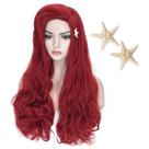 Peruca LABEAUTÉ Max Beauty Curly Long Red Mermaid Synthetic Fiber