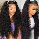 Peruca lace front ADORHTUE ondulada 66 cm cabelo humano 200% densidade