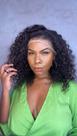 Peruca Lace Front Cabelo Humano Cacheado 40 cm com Baby Hair e Densidade 150