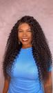 Peruca Lace Front Cabelo Humano Cacheado Drika - 75 cm - Densidade 150