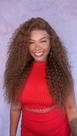 Peruca Lace Front Cabelo Humano Cacheado HD Castanho Claro Luiza - 70 cm