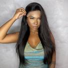 Peruca Lace Front Cabelo Humano Lisa Longa 60 cm - Christal