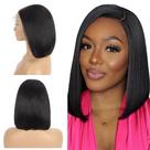 Peruca Lace Front Curta Lisa Fibra Futura Premium Uso Diário