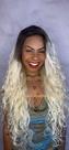 Peruca Lace Front Fibra Biovegetal Athena Loira 65 cm com Ajuste e Calor Peruca Lace Front Fibra Biovegetal Athena Loira 65 cm com Ajuste e Calor