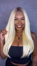 Peruca Lace Front Fibra Premium Dashly Loira 60cm - Unidade 10