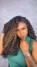 Peruca Lace Front HD Fibra Biovegetal Cacheada Rafaela Lux com Mechas 4/26