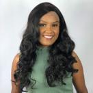 Peruca Lace Front Wig Ondulada Loira c/ Raiz Escura - Fibra Futura - 60cm-LAYLA Peruca Lace Front Wig Ondulada Loira c/ Raiz Escura - Fibra Futura - 60cm-LAYLA
