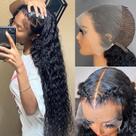 Peruca Lemoda 250% Densidade 76 cm Deep Wave Full Lace 12A Hair