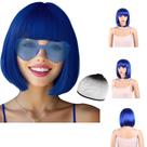 Peruca LIULIUBTY Short Bob Synthetic Safira Azul para Mulheres