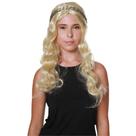 Peruca Loira Princesa com Trança Cabelos de Princesa