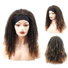 Peruca longa encaracolada Dreadlock, 60 cm, faixa de seda gelada sintética