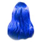 Peruca Longa Lisa Azul para Festas
