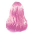 Peruca Longa Lisa Rosa Claro para Festas