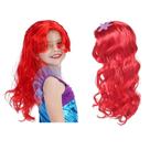Peruca Longa Vermelha Festa Fantasia Sereia Princesa Ariel Peruca Longa Vermelha Festa Fantasia Sereia Princesa Ariel