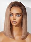 Peruca LUVME HAIR Bob, 100% cabelo humano, renda frontal, 14 polegadas, loira acinzentada