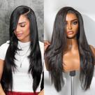 Peruca LUVME HAIR Parting Max Lace Yaki Straight 20 polegadas natural