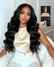 Peruca Lysilf V Part 250% Densidade Ondas Naturais 61 cm
