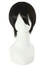 Peruca Map of Beauty Men, curta reta, 30 cm, fantasia de cosplay preta