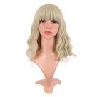 Peruca MapOfBeauty Short Wavy Curly 35 cm Loira Sintética