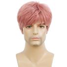 Peruca masculina de cabelo sintético em camadas rosa Wig Tseses Peruca masculina de cabelo sintético em camadas rosa Wig Tseses