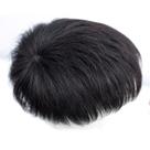 Peruca masculina de proteção de cabelo de fibra natural preta resistente ao calor Peruca masculina de proteção de cabelo de fibra natural preta resistente ao calor